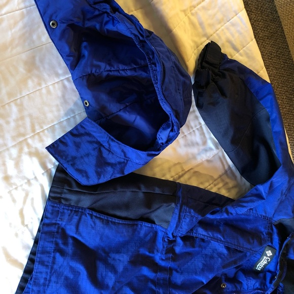 Columbia double layer blue coat - Boys size 14 - Picture 4 of 4